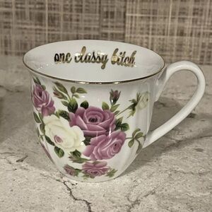 NIB Cheeky Floral Teacup One Classy B***** Decorative Urban Outfitter
